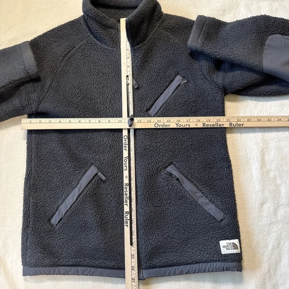 Vintage 90s The North Face Gray Zip Up Fleece Jacket Sz Small